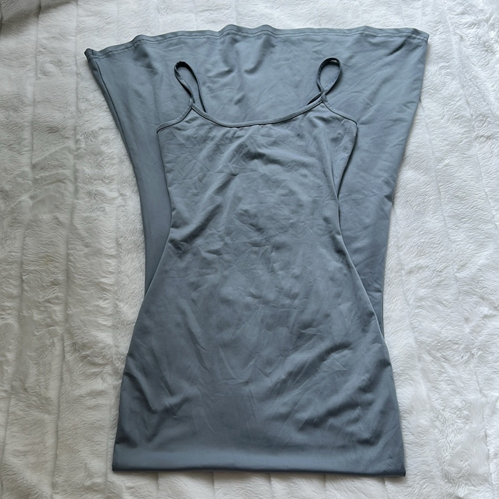 Blue/Grey Tight long dress - Picture 4 of 6